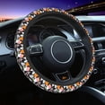 thumbnail image 1 of Elastic Steering Wheel Cover, halloween cute ghost cartoon Stretch Thickening Car Steering Wheel Cover Women Men, Steering Wheel Protector Universal 15 in, 1 of 7