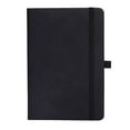 thumbnail image 1 of Elastic Strap A5 Notek 200 Pages Thick Paper 8.46x5.7x0.39in, College Ruled Journal with Expandable Pocket for Writing(Black), 1 of 6