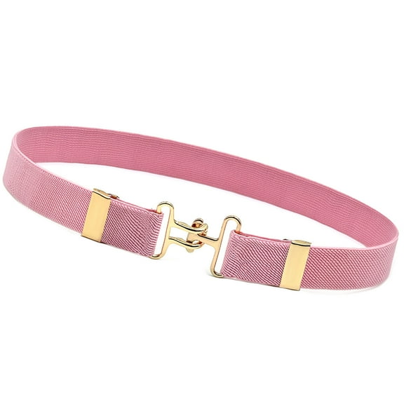 Elastic Stretch Belt For Kids With Secure Metal Hook Buckles Adjustable Waistband For Children Riding And Daily Use