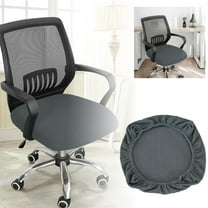 Elastic Stretch Office Chair Covers Super Fit Polyester Slipcovers for Computer Desk Chairs, Anti-Dust Removable Washable Seat Protector Cover for Home Office Kitchen Dining Furniture