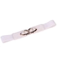 thumbnail image 1 of Elastic Stretch PU Waist Belt, Women Fashion Wide Dress Belt, Adjustable Waist Accessory, Soft Versatile Waistband for Dress Coat Casual Dress Up Simple Elegant Belt,White, 1 of 8