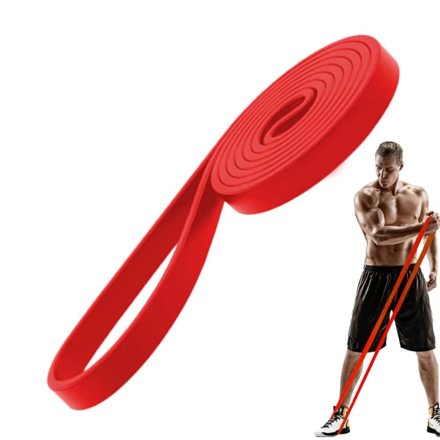 Kit Bandes élastiques Musculation 14 En 1 - Fitness, Pilates, Rééducation, Avec Ancrage Porte