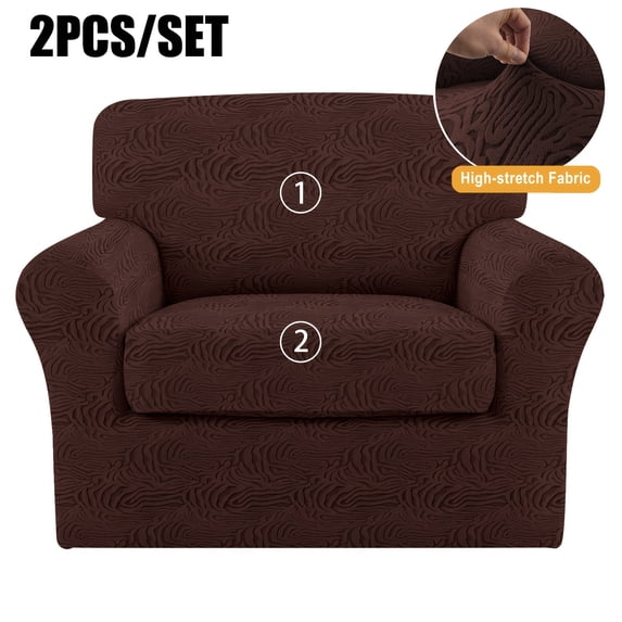 Elastic Stretch Sofa Cover, Machine-Washable Pet-Proof Furniture Protector, Suitable for 1/2/3-Seater Living Room Sofas with Removable Cushions