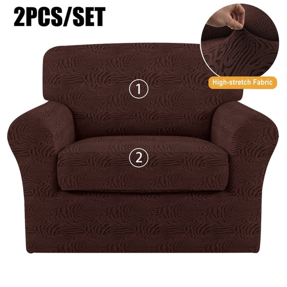 Elastic Stretch Sofa Cover, Machine-Washable Pet-Proof Furniture Protector, Suitable for 1/2/3-Seater Living Room Sofas with Removable Cushions