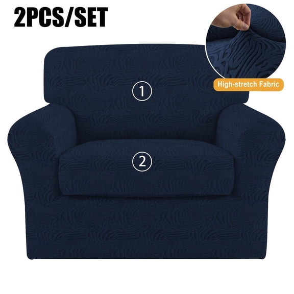 Elastic Stretch Sofa Cover, Machine-Washable Pet-Proof Furniture Protector, Suitable for 1/2/3-Seater Living Room Sofas with Removable Cushions