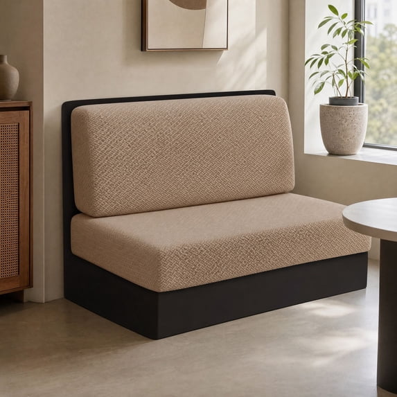 Elastic Stretch Sofa Seat & Back Cushion Cover Polyester & Spandex Full Wrap Furniture Guard Multi Neutral Tones For Living Room Bench Sofa ishment Decor.Coffee