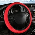 thumbnail image 1 of Elastic Stretch Steering Wheel Cover, Soft Warm Non-Slip Breathable Mesh Fabric Protector for 14-15 Inch Wheels, 1 of 6