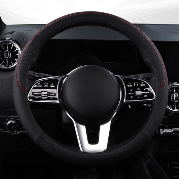Elastic Stretch Steering Wheel Cover,Universal Interior Accessories Steering Wheel Cover for Women & Men,Breathable Flexible Microfiber Ice Silk,Anti-Slip,Odorless,Easy Carry,14.96 inch