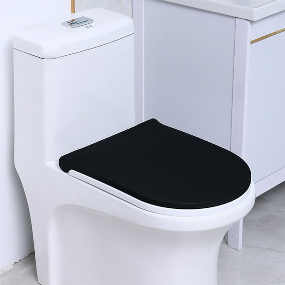 Elastic Stretch Toilet Lid Cover Washable Soft Protector Fits All Toilet Seats