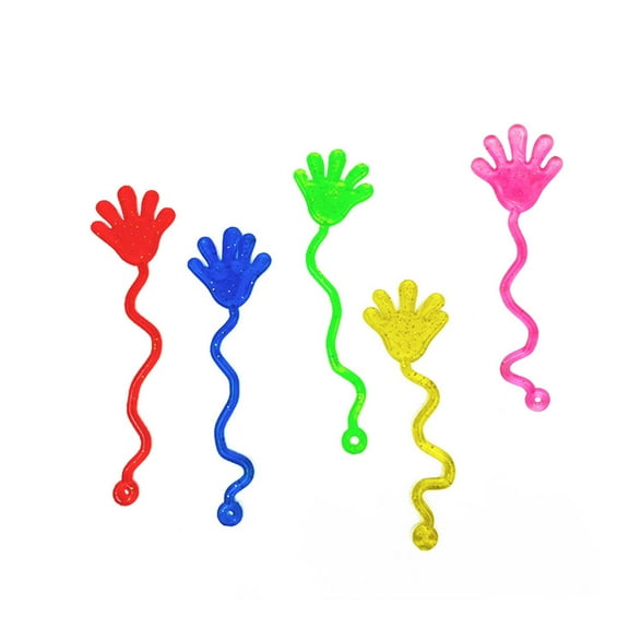 Elastic Stretchy Sticky Glitter Palm Hand Toys For Kids Party Favors Classroom Prizes Student Gifts Sensory Toys