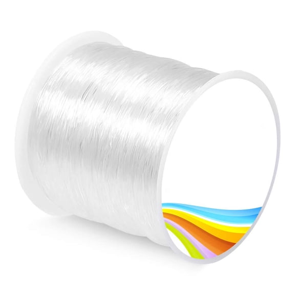 Elastic String 0.8mm Stretchy Bracelet String, 120m Crystal Bead Cord for Jewelry Making, Bracelet, Necklace, Beading, with Seed Beads, Gemstone Beads, Glass Beads