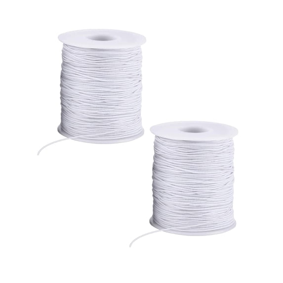 Elastic String for Bracelets,50M 1mm Waxed Cotton Cord,Thread Beading Cord Bracelet Rope Jewelry Cords for Necklace Making Crafting Beading Wrapping Braiding Macrame 1/2/3/4 pcs