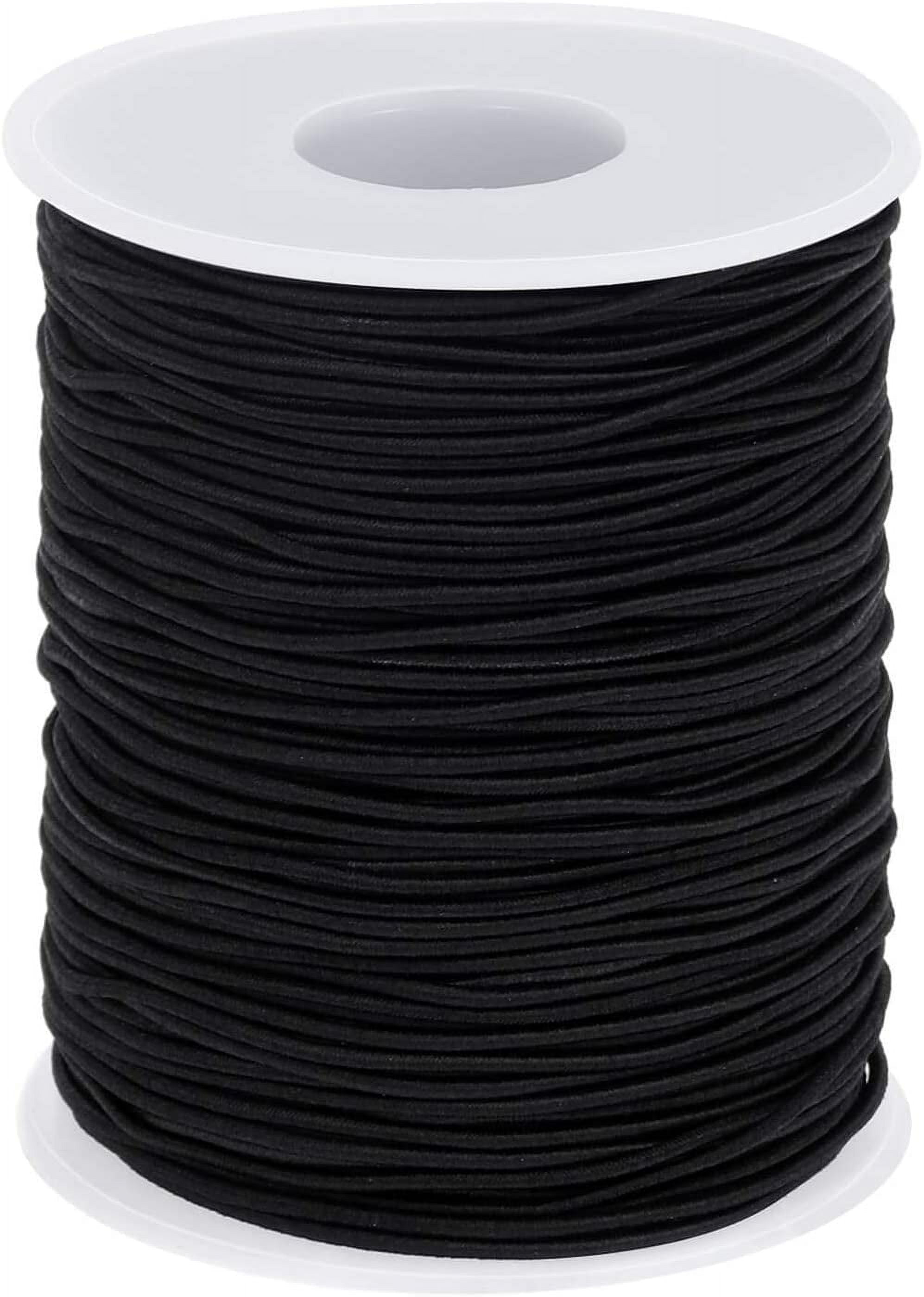 Elastic String Cord, 2 Pack Stretchy String for Bracelets, Necklace,  Beading, Jewelry Making and Sewing (1.2 MM, 109 Yards, Black & White) 