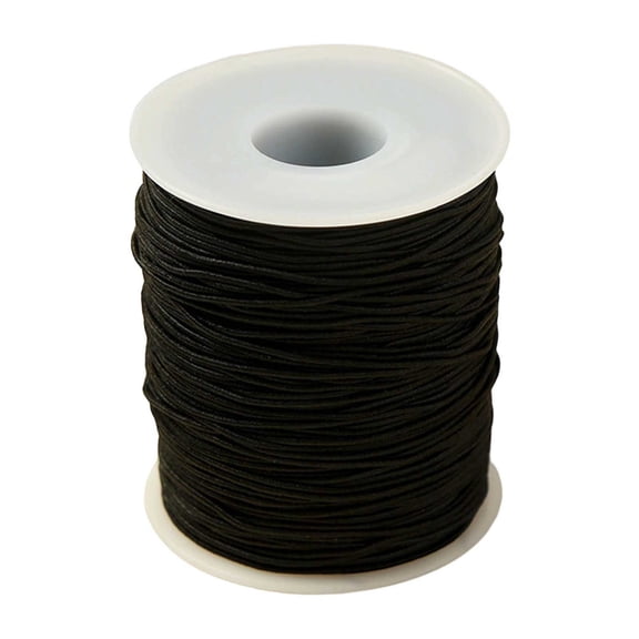 Elastic String for Jewelry Making Polyester Stretch Cord 0.8mm 50m Spool for Bracelets Necklaces Beading Craft DIY Projects