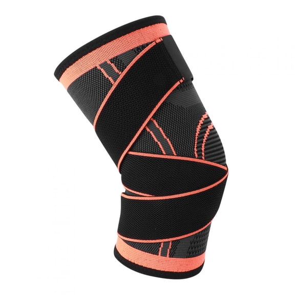 Elastic Support Compression Kneecap Guard for Cycling & Fitness - Breathable Knitting Knee Sleeve Protector, M (10.6 inches / 27 cm)