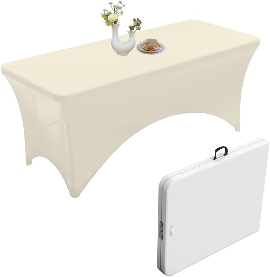 Elastic Table Cloths for 4ft Rectangle Tables Perfect Fit for