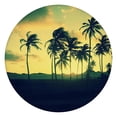 thumbnail image 1 of Elastic Table Cover Round Tablecloth with Tropical Paradise and Summer Beach Palm Trees Designs, Waterproof and Stain-Resistant Vinyl, Backed for Secure Fit and Heat Resistance, 1 of 7