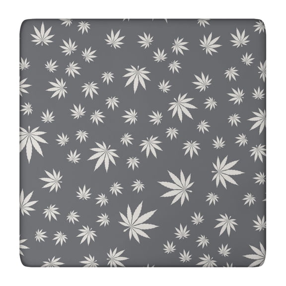 Elastic Table Cover Squre Tablecloth with Psychedelic Weed and Rasta Marijuana Leaf Patterns, Waterproof, Stain-Resistant Vinyl with Backing for Secure Fit