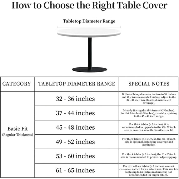 Elastic Tablecloth for Round Tables, Waterproof Tablecover for Up to 37"-44" Round Table, Dining Tablecover for Indoor and Outdoor, Holiday, Dark Brown Wood