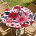 thumbnail image 1 of Elastic Tablecloth for Round Tables, Waterproof Tablecover for Up to 36"-65" Round Table, Dining Tablecover for Indoor and Outdoor, Holiday, 1 of 8