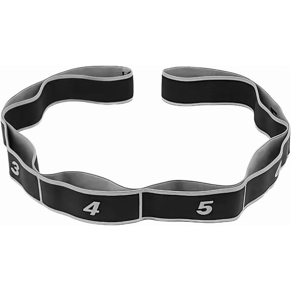 Elastic Tension Band – 8 Segment Exercise Pull Rope with Numbers, Pilates Stretching & Resistance Training Band for Women, Portable Fitness Equipment for Home & Gym