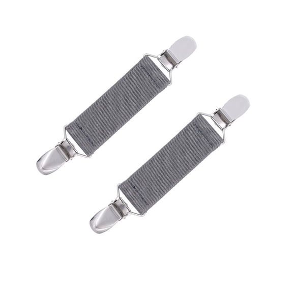 Elastic Tension Clips For Securing Bedding Sofa Cushions Gloves And Other Items, Multi-Purpose Elastic Metal Clamps With Elastic Bands, 2-Pack For Home And Room Organization