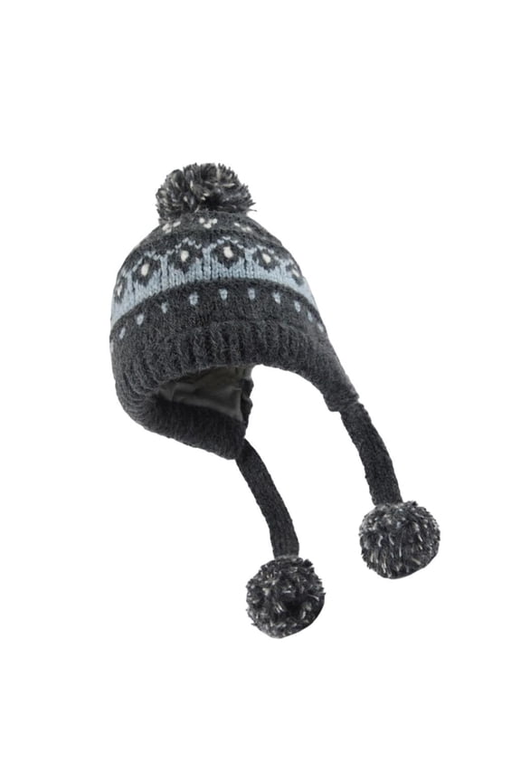 Elastic Thermally Fleece Hat Nordic Pattern Lightweight Cold Weather Headwear Elastic Winter Beanies For Travel
