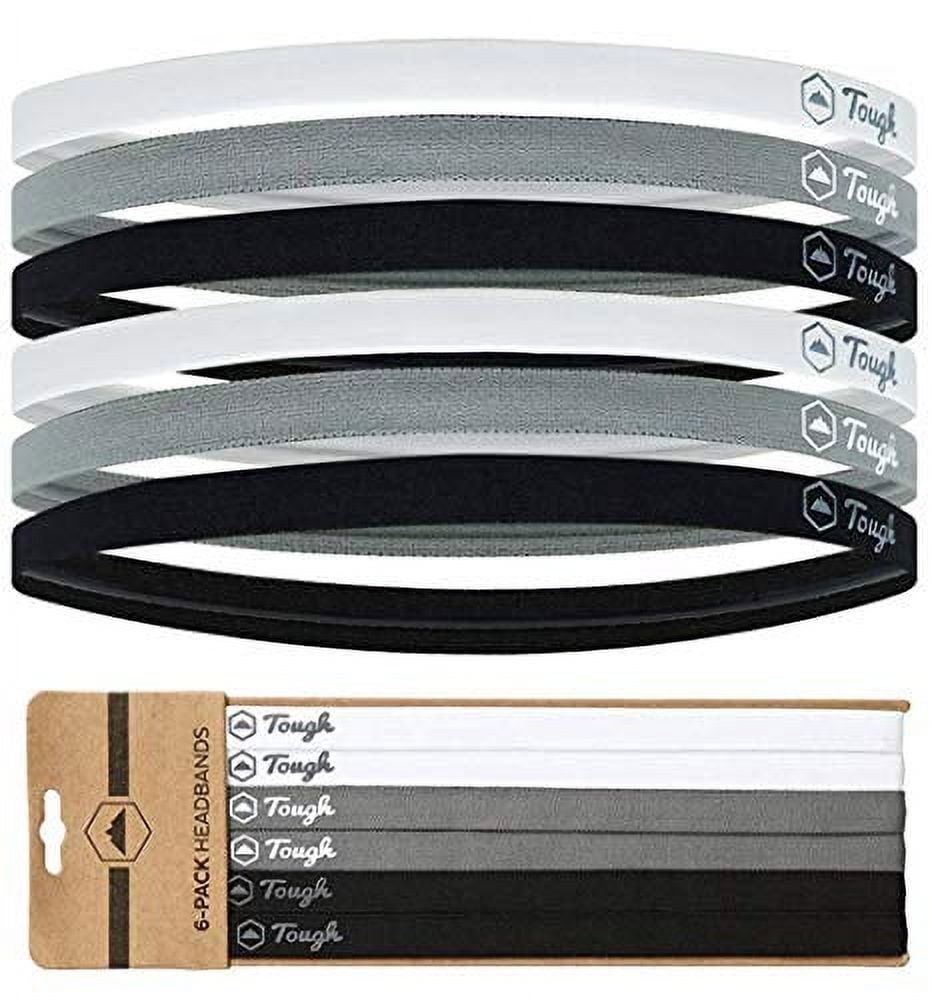 12 Pack Elastic Thin Headbands - 6 Colors, Non-Slip Skinny Hair Bands For Sports & Workouts - View #10