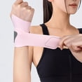 thumbnail image 1 of Elastic Thin Wrist Brace for Right & Left Hand, Wrist Wrap Compression for TFCC Tear and Repetitive Wrist Use Injury, Wrist Support for Carpal Tunnel, Tendonitis, Pain Relief(Pink), 1 of 5
