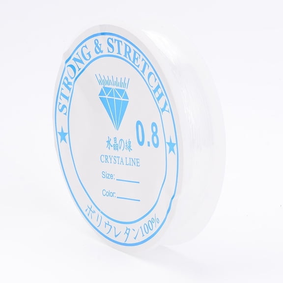 Elastic Thread Clear 0.8mm about 8.2 yards(7.5m)/roll