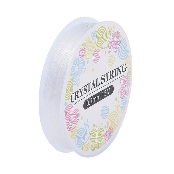 Elastic Thread Jewelry Beading Cords For Stretch Bracelet Making Clear 0.7mm 15m/roll