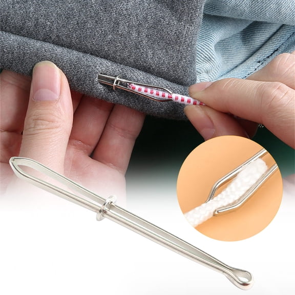 Elastic Threader Tool - Effortless Lacing, Durable Rubber Grip, Portable Shoelace Helper, Quick Clothing & Bag Repair, topliu