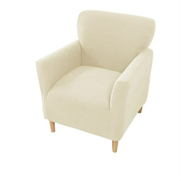 Elastic Tub Chair Cover For Living Room Polar Fleece Accent Sofa Covers Armchair Slipcovers Home Bar Counter Hotel