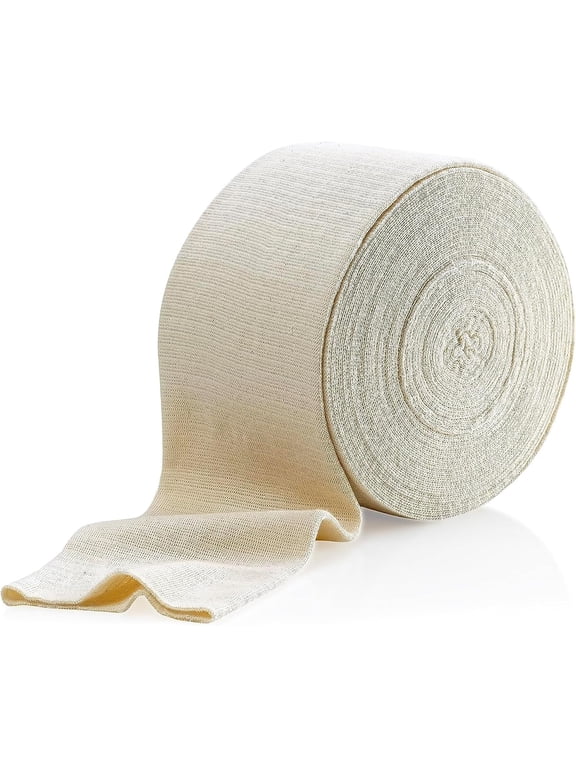 Elastic Tubular Support Bandage Size C, 10M Box - Natural Color (2.75" X 33 feet ) For Large Knee Support Bandage -Medium Thigh, Cotton Spandex
