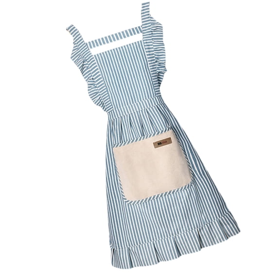 Elastic Waist Apron Ornamental Lace Flouncing Fabric For Home Cooks And Caterers