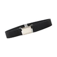 thumbnail image 1 of Elastic Waist Belt Fashionable Metal Buckle Decoration Sash Adjustable Stretchy Belt for Women Dresses Jeans Trousers, 1 of 8