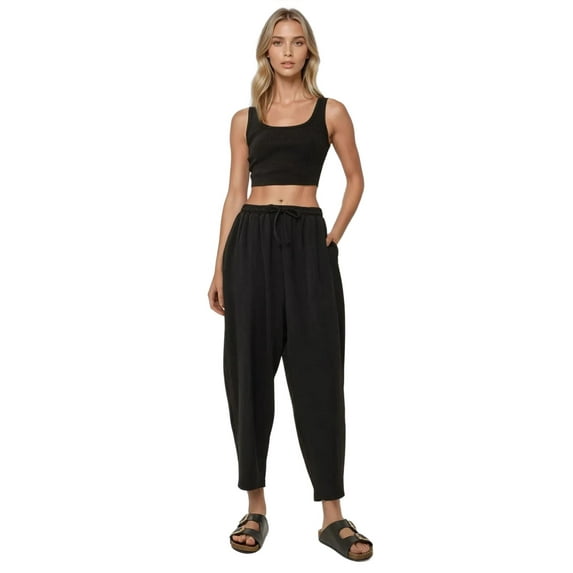 Elastic Waist Comfort Fit Pants
