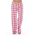 thumbnail image 1 of Elastic Waist Drawstring Pajama Pants 100% Cotton Jersey Women Plaid Pajama Pants Sleepwear, 1 of 3