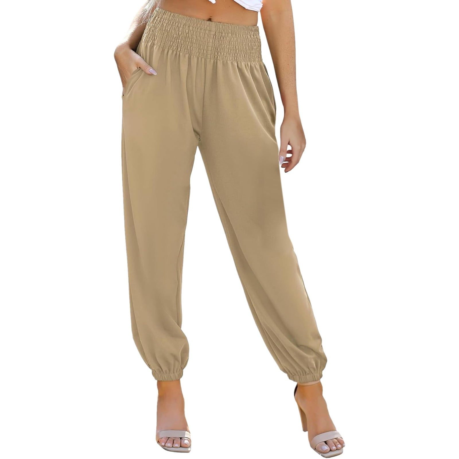 Elastic Waist Dress Pants for Women Business Casual 2024 Women