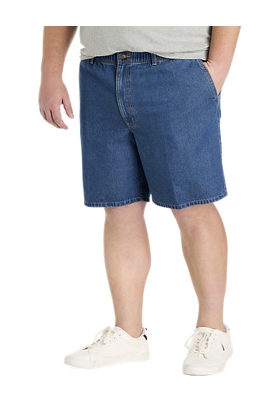 Elastic Waist Jean Shorts Stonewash 6XL
