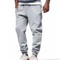 thumbnail image 1 of Elastic Waist Joggers for Men Sport Athletic Pants with Drawstring Quick Dry 4 Way Stretch Mens Pants Plus Size Available Gym Yoga Workout Running Plus Size, 1 of 9