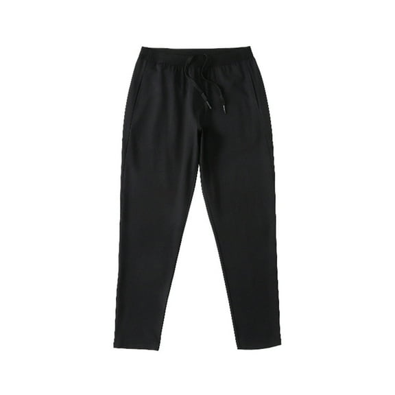 Elastic Waist Mid-Rise Drawstring Multi Pockets Men Sweatpants Knitting Quick Drying Fitness Long Pants Streetwear