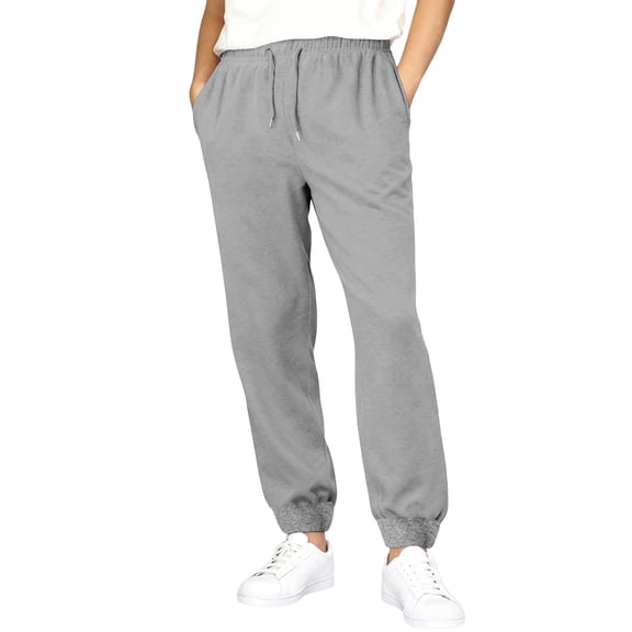 Elastic Waist Sweatpants for Men - Classic Fit Casual Lounge Cozy Drawstring Sweat Pants Joggers with Pockets Light Gray XL