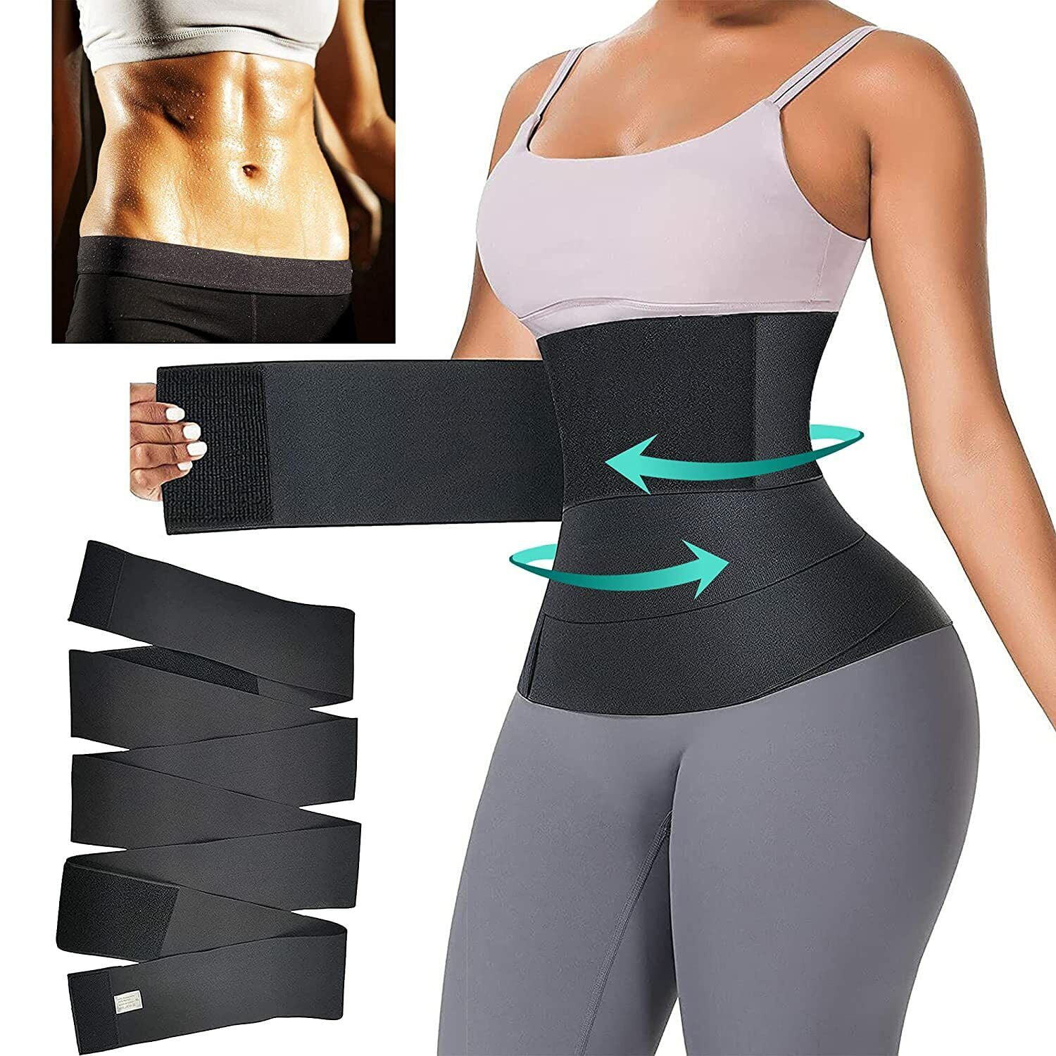 Elastic Waist Trainer Belt for Women Lower Belly Fat Weight Loss