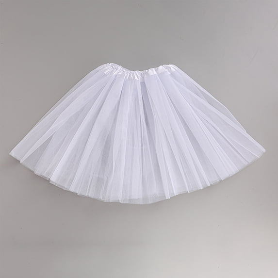 Elastic Waist Tutu Skirt for Women Adult Ballet Tulle Skirt with Layered Short Puffy Dance Performance Style