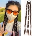 thumbnail image 1 of Elastic Wig Woman Hair Side Natural Lantern Braid New Concubine Synthetic Bubble Twist Ponytail High, 1 of 40