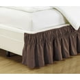thumbnail image 1 of Elastic Wrap Around Easy Change Brushed Microfiber Ruffled Bed Skirt, 1 of 2