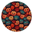thumbnail image 1 of Elasticated Halloween Theme Round Tablecloth for 44 Inch Table - Stretch Border Provides Secure Fit for Party Dining, 1 of 6