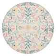 thumbnail image 1 of Elasticized Round Table Cover in a Cheerful Bohemian Floral Print, Designed to Fit 52 to 56 Inch Diameter Tables Flawlessly, 1 of 7
