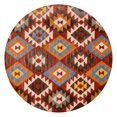 thumbnail image 1 of Elasticized Round Tablecloth Bohemian Floral Pattern, Secure Fit for 52-56 Inch Tables, Vibrant Table Cover for Indoor Outdoor Use, 1 of 7